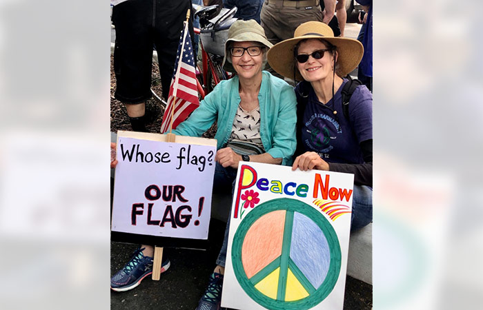 WILPFers join thousands to say “No Kings!” during national protests against Trump’s fascist agenda during his current term.
wilpfus.org/news/wilpfers-…