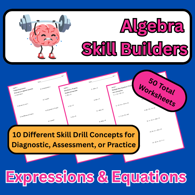 arcole82's tweet photo. Expressions &amp; Equations: 50 Worksheets Across 10 Essential Algebra Topics  (Algebra Skill Builders) https://t.co/OWukI6epk3 https://t.co/0PwMQlNkSs
