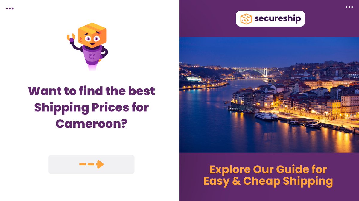 #Cameroon-bound from #Canada? 

Let Secureship's guide ensure smooth and reliable shipments.

Fun fact: Cameroon is home to the famous Waza National Park, known for its diverse wildlife and conservation efforts. bit.ly/3oMaZm2