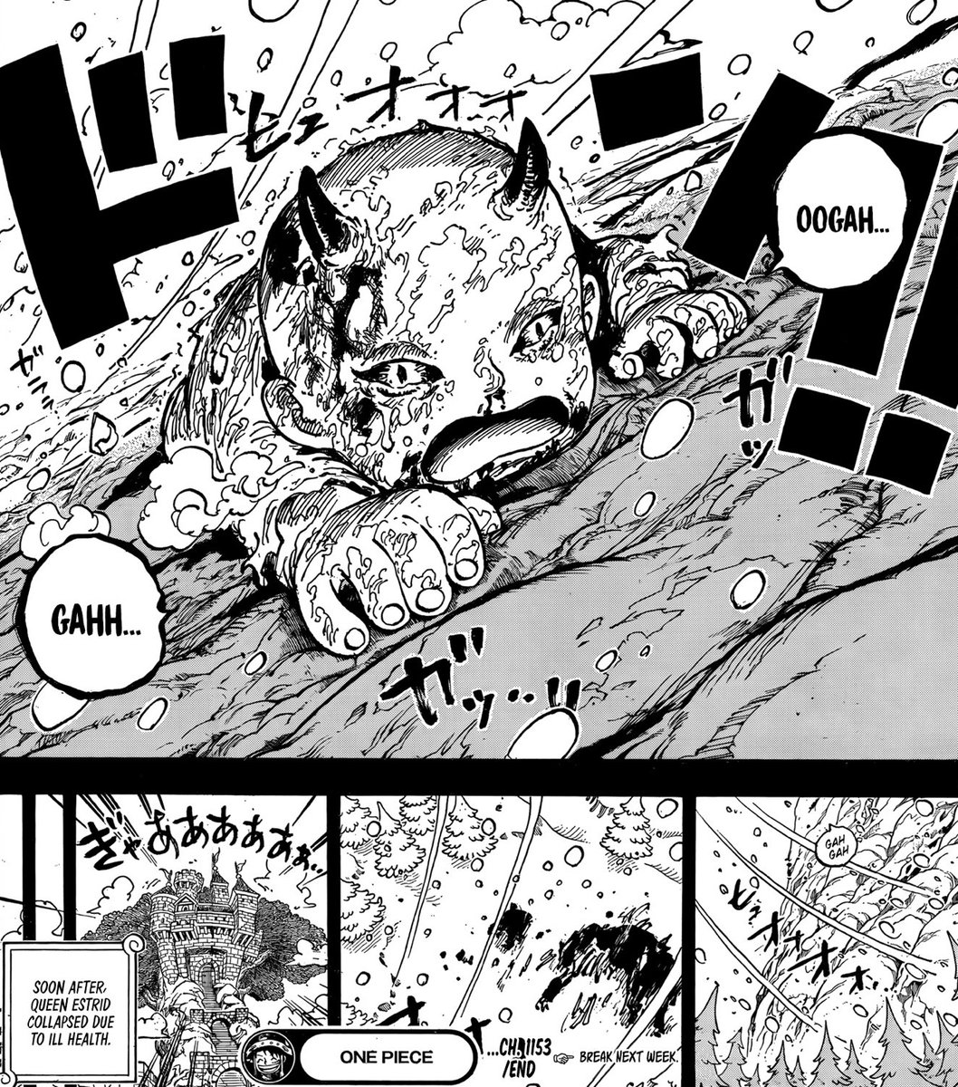 Rainboweemart's tweet image. He&apos;s just a baby.. alone in the heavy snow literally covered in his own tears and blood.! I just can&apos;t tolerate this. 💔💔
#ONEPIECE1153
#ONEPIECE1153SPOILERS