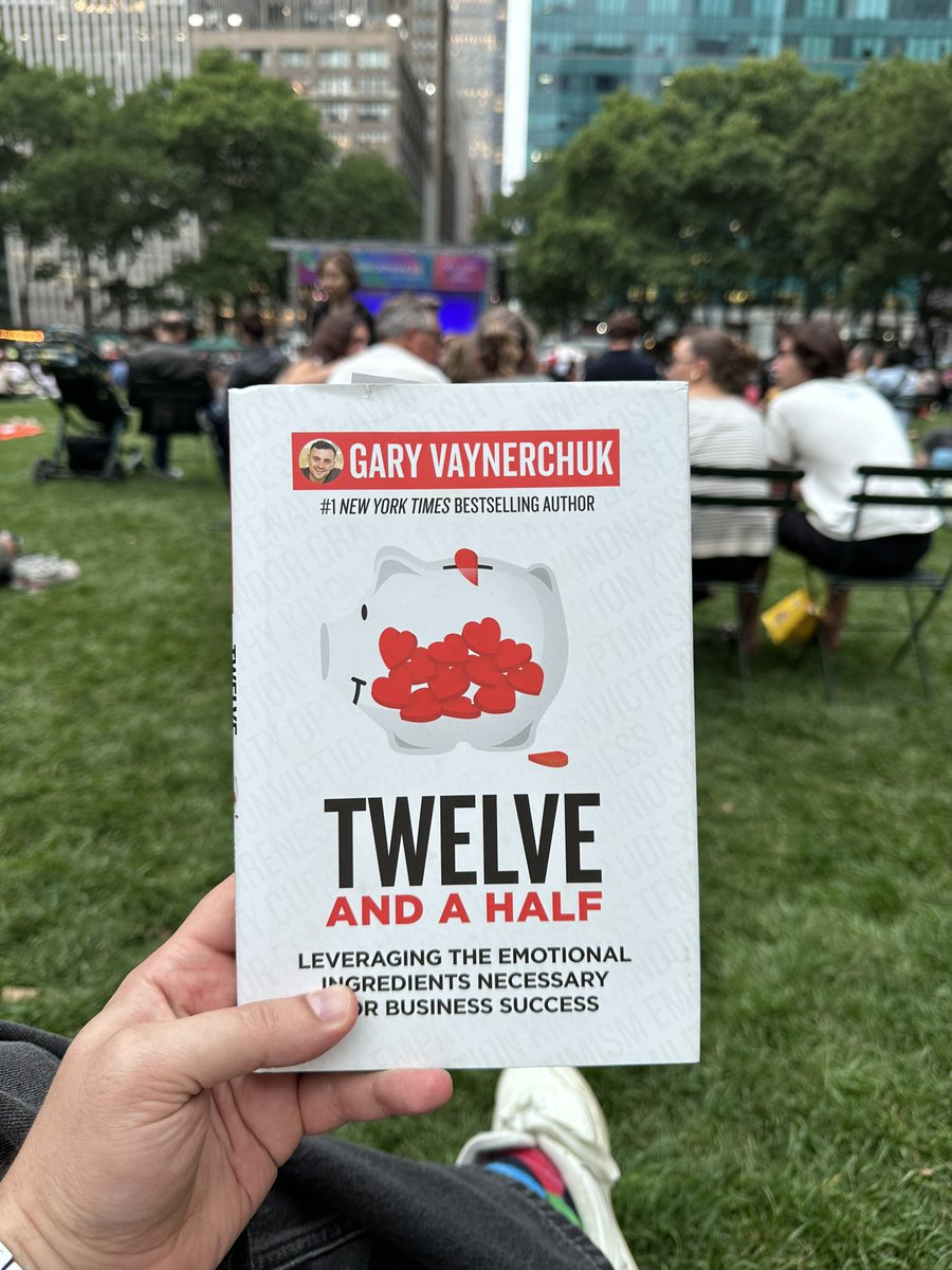 I’m enjoying some music and reading my book in <a href="/bryantparknyc/">Bryant Park</a> . If <a href="/garyvee/">Gary Vaynerchuk</a> happens to be nearby, would you mind signing my copy? Promise I won’t ask you to read it out loud too! 😁