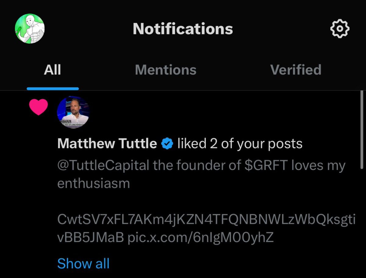 ChaseProphet101's tweet image. The ETF founder keeps liking my tweets then I’m buying more $GRFT - let’s copy trade Pelosi’s grift!

CwtSV7xFL7AKm4jKZN4TFQNBNWLzWbQksgtivBB5JMaB