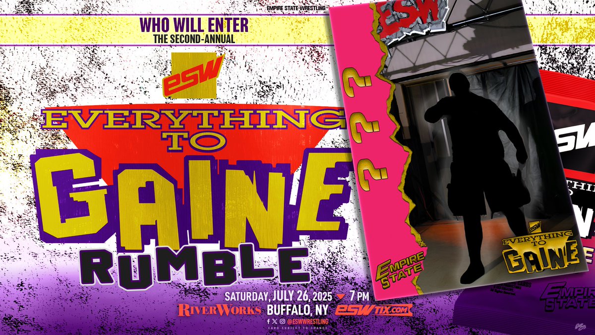 We're officially one month away from #ESWGaine.

We've already announced a few Everything to Gaine Rumble entrants. Who else do you think will be in it?