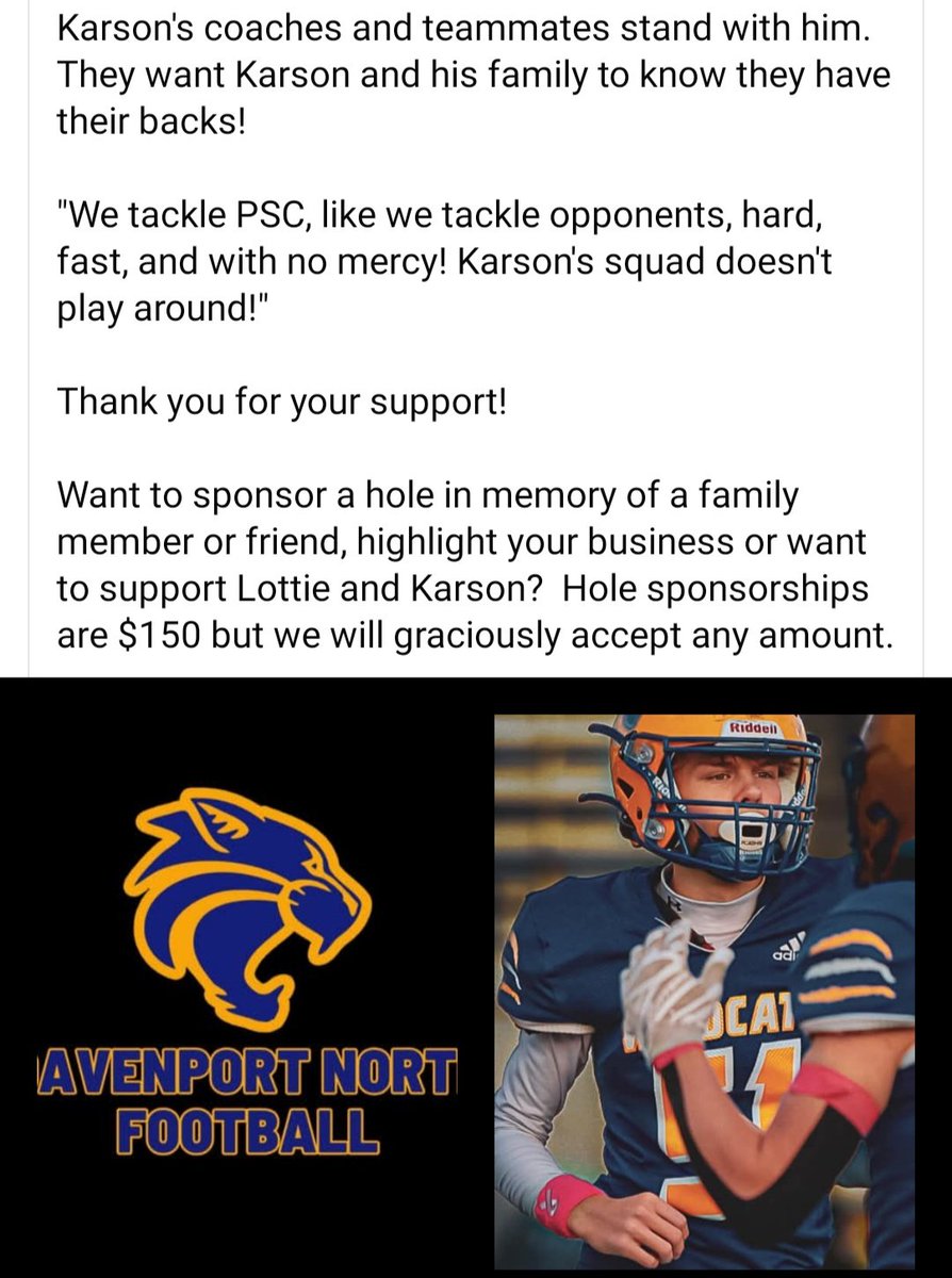 We are proud to support Karson and his fight with PSC 
#DefendTheDen