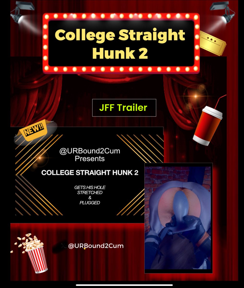 ⚜️⚜️ITS COMING —Sat, Jun 28, 2025 ⚜️⚜️
🎬  College Straight Hunk 2🎬 
Trailer: 1 min.  | Director’s Cut: 10 minutes
This straight boy is back, and now he wants his hole gaped.  First time ‘gaping’ shown on B2C…EVER!
(Warning: Contains degrading language)