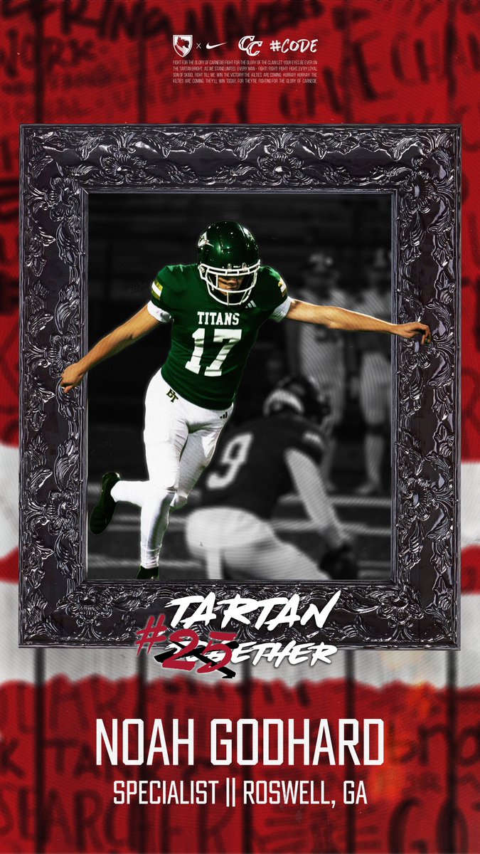 Carnegie Mellon Football (@tartanfb) on Twitter photo !❗️🚨#Tartan25ether🚨❗️!
.
👤: Noah Godhard
📲: <a href="/NoahGodhard/">Noah Godhard</a>
📚: <a href="/teppercmu/">Tepper CMU</a>
🏈: Specialist
🎥: tinyurl.com/ngodhard25
🏠: <a href="/BTTitansAD/">Blessed Trinity Athletics</a>
📍: Roswell, GA !❗️🚨#Tartan25ether🚨❗️!
.
👤: Noah Godhard
📲: <a href="/NoahGodhard/">Noah Godhard</a>
📚: <a href="/teppercmu/">Tepper CMU</a>
🏈: Specialist
🎥: tinyurl.com/ngodhard25
🏠: <a href="/BTTitansAD/">Blessed Trinity Athletics</a>
📍: Roswell, GA
