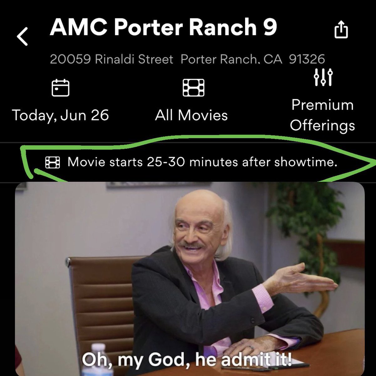 Thank you <a href="/AMCTheatres/">AMC Theatres</a>