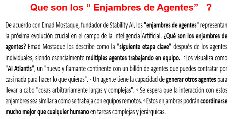 uldaricorape's tweet image. No he terminado de #entender #entrenar #Asistentes #IA , para poder, medio estudiar los #Agentes #IA y Ahora ya estamos en los #enjambres de #Agentes #IA #Colegas esto cada día se pone mas interesante . Yo ya me jubile , pero, que va a pasar con los profesionales jóvenes ?