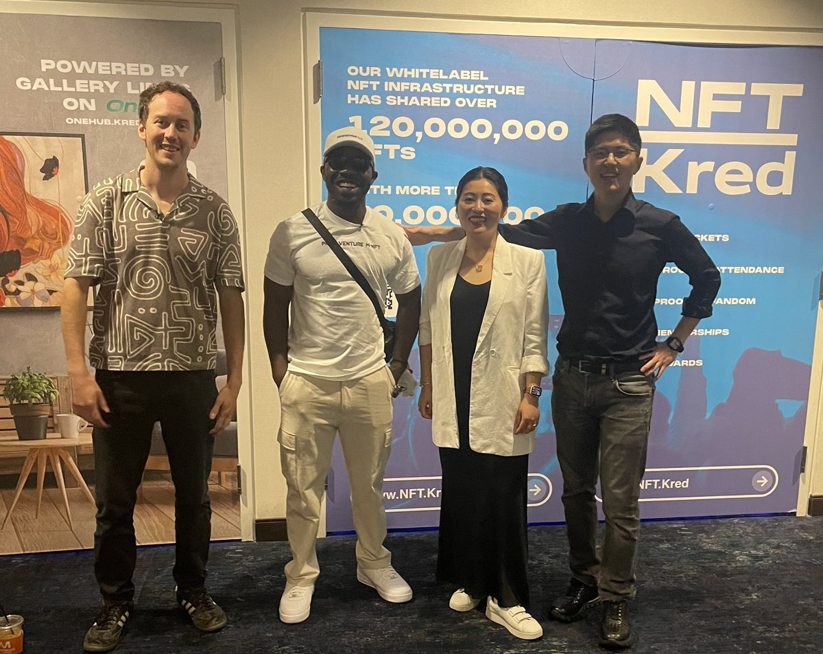 halawpllc's tweet image. What a pleasure to do a panel with you guys!!! @VivienZhang18 @ValleyEcosystem @CooolRunnings @NFT_NYC
#nftnyc2025 #speakers #marketplaces #nft #blockchain