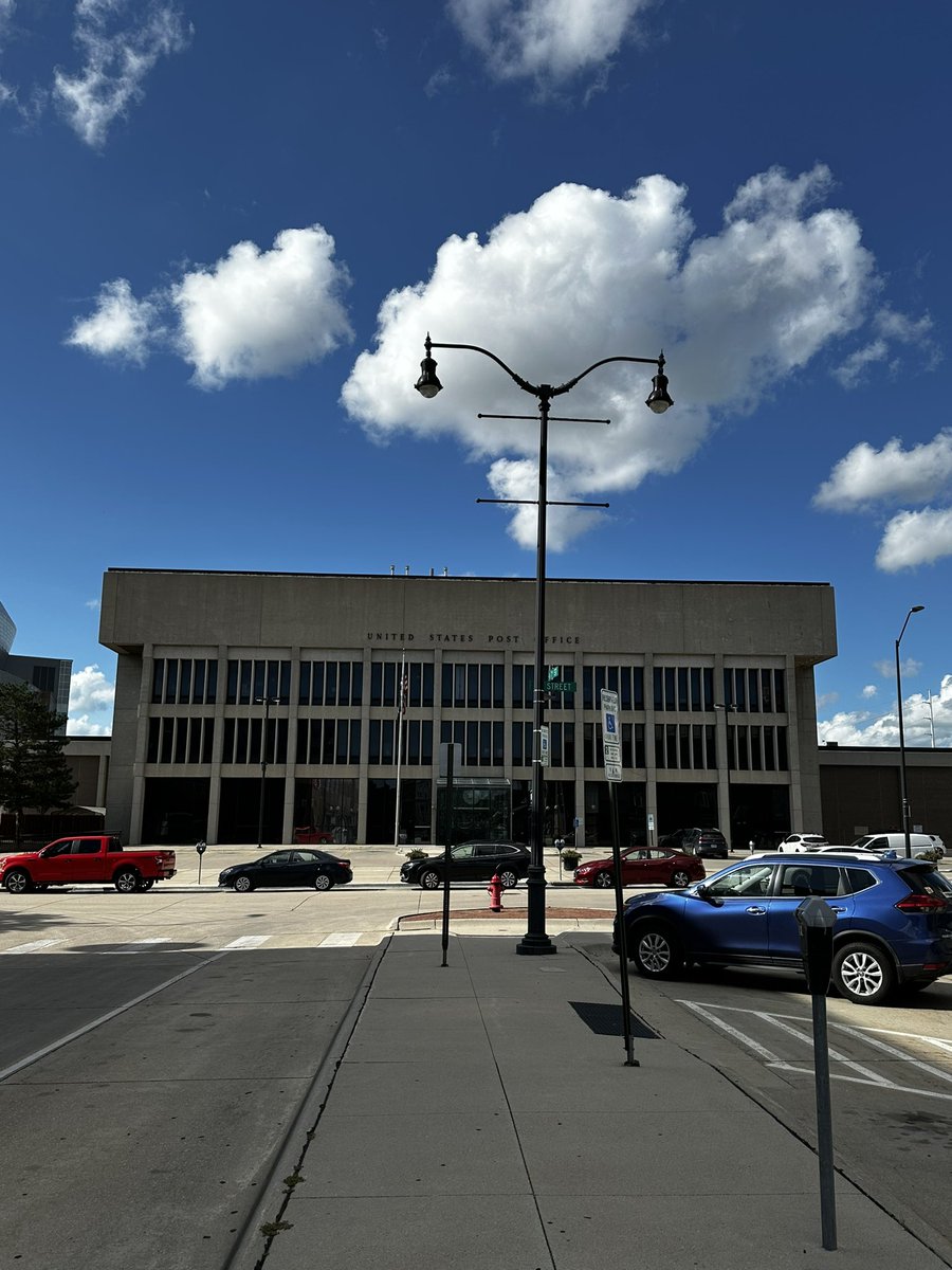 Brutalist post office, Lincoln, NE.
