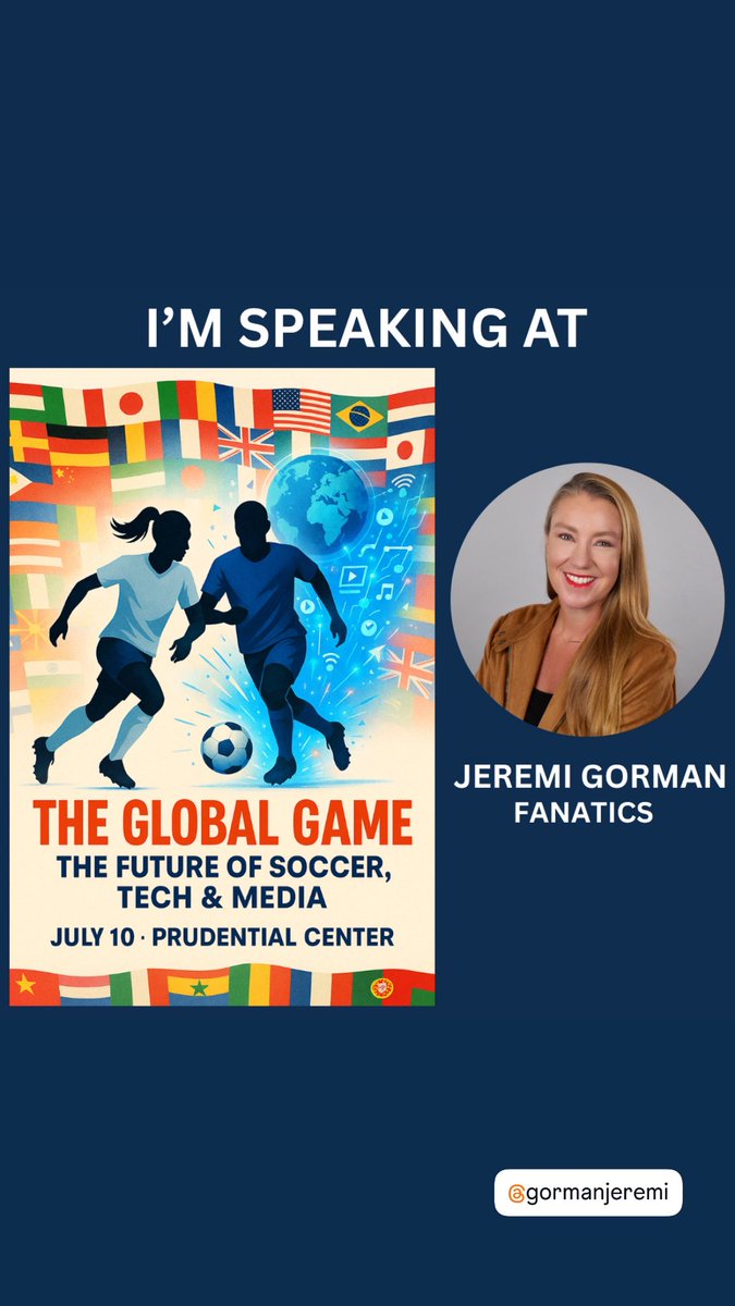 Greg Kahn | GK Digital Ventures (@gk_ventures) on Twitter photo Who’s into football/soccer?
Join us on July 10th for The Global Game Summit at <a href="/PruCenter/">Prudential Center</a>
🎟️ ticketmaster.com/the-global-gam… Who’s into football/soccer?
Join us on July 10th for The Global Game Summit at <a href="/PruCenter/">Prudential Center</a>
🎟️ ticketmaster.com/the-global-gam…