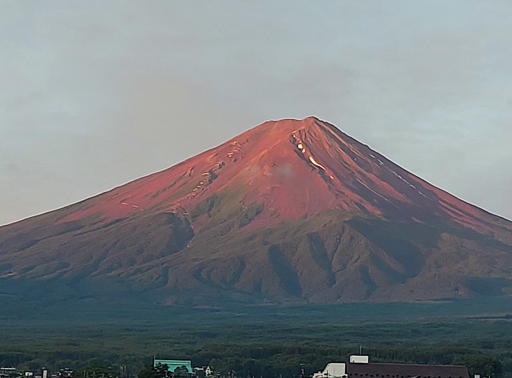 赤富士 壁画 赤富士 絶景富士山写真