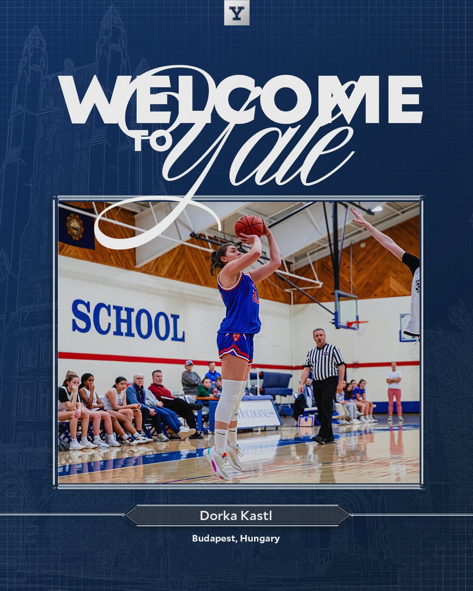 🙌 It is time to meet another one of our incoming first-years!

Welcome 𝗗𝗼𝗿𝗸𝗮 𝗞𝗮𝘀𝘁𝗹!

⛹️‍♀️ Forward
📍 Budapest, Hungary
🏫 Holderness School
⭐ Class C All-NEPSAC senior &amp; junior years

#ThisIsYale