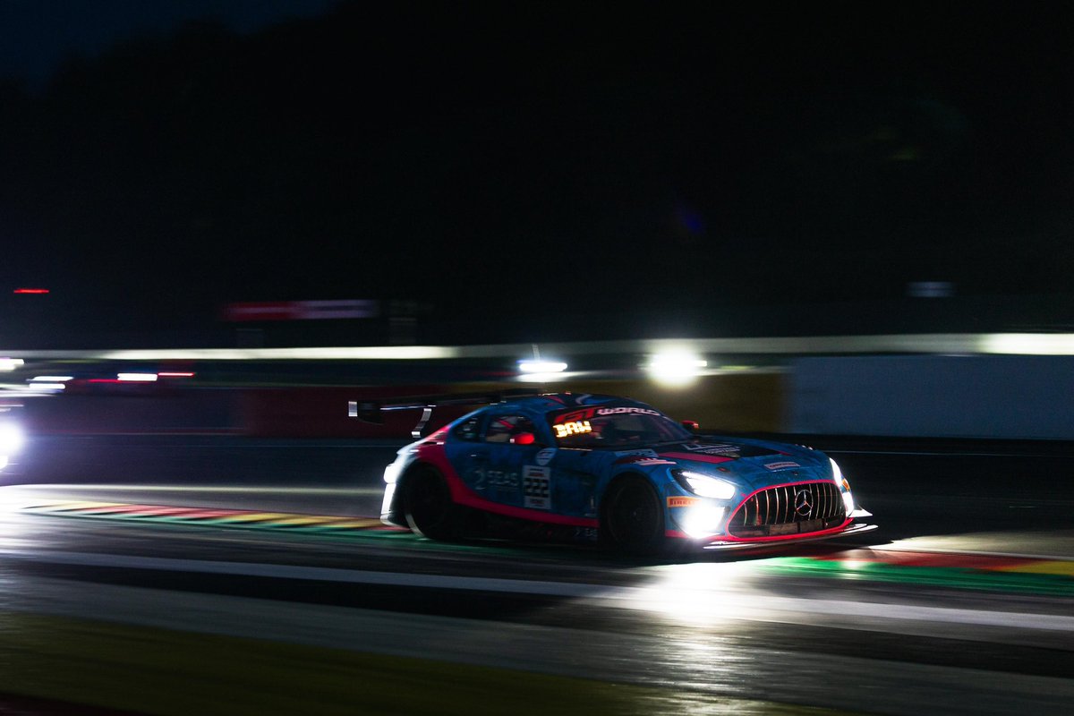2seasmotorsport's tweet image. Qualifying led to darkness, and night practice. The weather played a part, and the track was busy - the perfect preparation for the weekend ahead 😮‍💨 

#spa24h #gtwc #intgtc #mercedesamg #2seasmotorsport