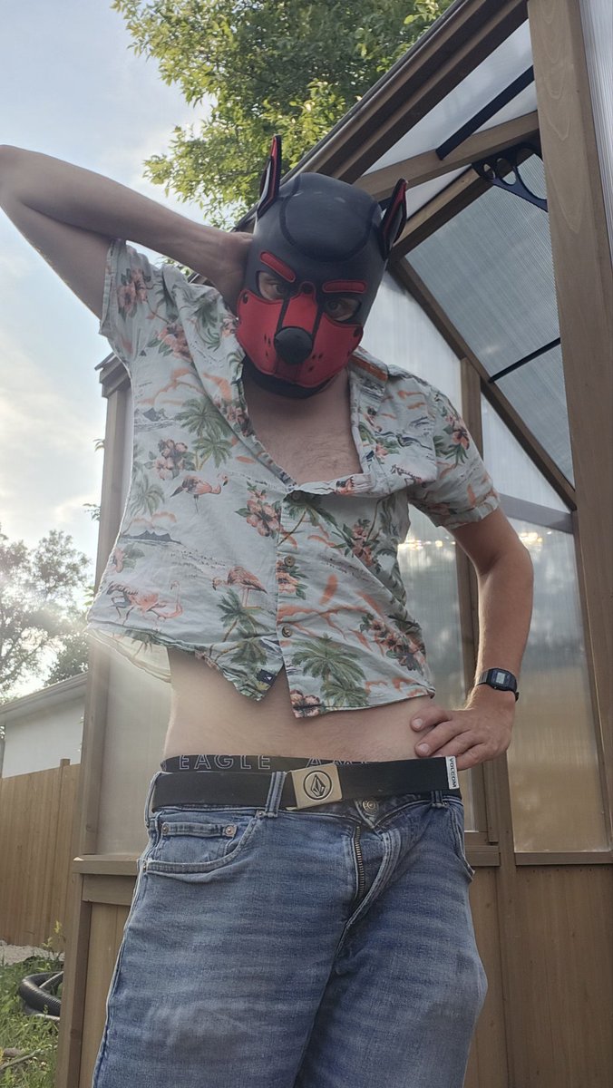 True fashion is wearing a button up that's so small it might as well be a crop top.