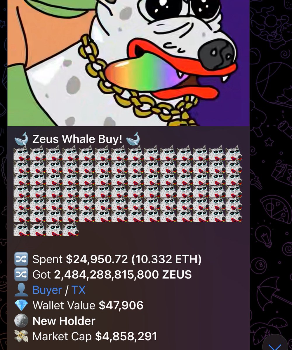 Smart money aping the real OG $ZEUS at clear bottom levels 

$25k buy just came in

Double bottom on lower timeframe, reversal signs flashing, by far the most organic holders, and biggest T1 exchange listings 

Real community will win. Don’t get caught sidelined
