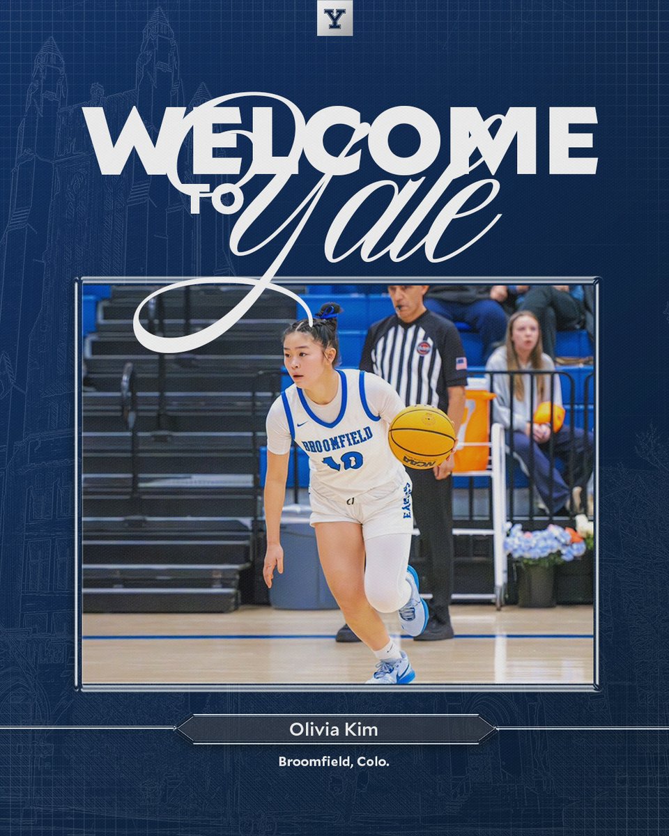 🙌 It is time to meet another one of our incoming first-years!

Welcome 𝗢𝗹𝗶𝘃𝗶𝗮 𝗞𝗶𝗺!

⛹️‍♀️ Guard
📍 Broomfield, Colo.
🏫 Broomfield High School
⭐ All-state senior &amp; junior years

#ThisIsYale