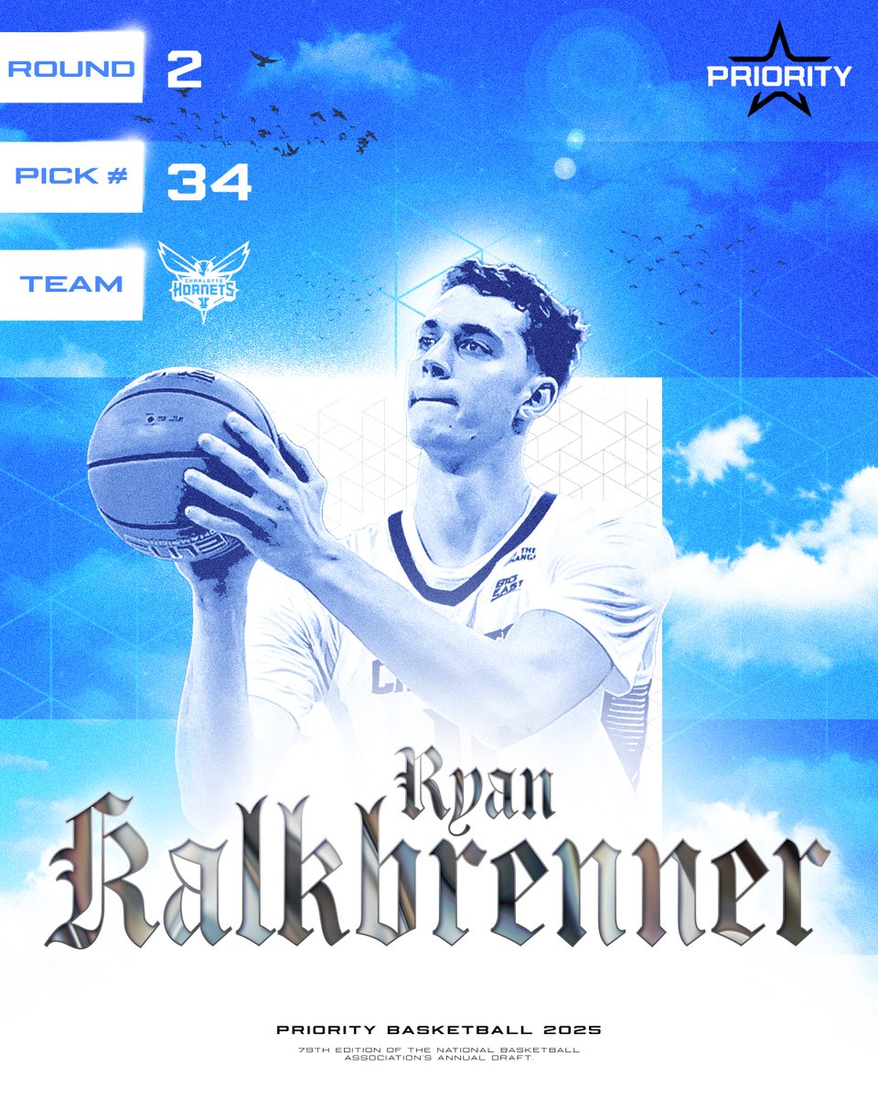 Priority Sports (@prioritysports) on Twitter photo Creighton ➡️ Charlotte
<a href="/RyanKalkbrenner/">Ryan Kalkbrenner</a>'s got next in Buzz City with the <a href="/hornets/">Charlotte Hornets</a>! 🐝 Creighton ➡️ Charlotte
<a href="/RyanKalkbrenner/">Ryan Kalkbrenner</a>'s got next in Buzz City with the <a href="/hornets/">Charlotte Hornets</a>! 🐝