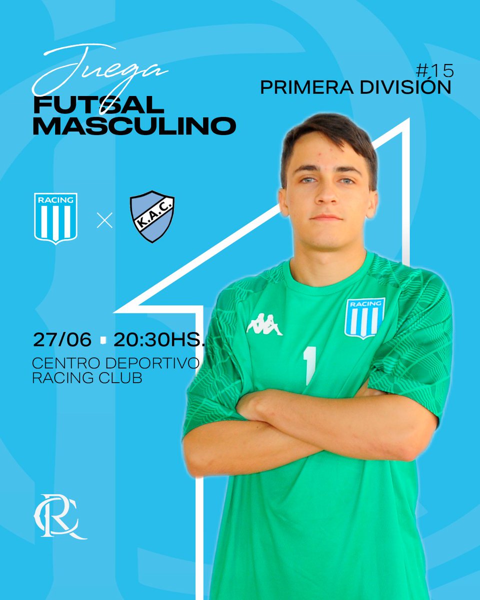 ¡DE RACING SOY YO! 🎶

⚽️ Campeonato de Primera División 
🏆 Fecha 15
🆚 Kimberley
🗓️ 27/6
🕘 20:30hs
📍 Centro Deportivo Racing Club (Pasaje Corbatta 520, Avellaneda)
💻 YouTube de <a href="/RedAudiovisual_/">Red Audiovisual</a>

#VamosRacing