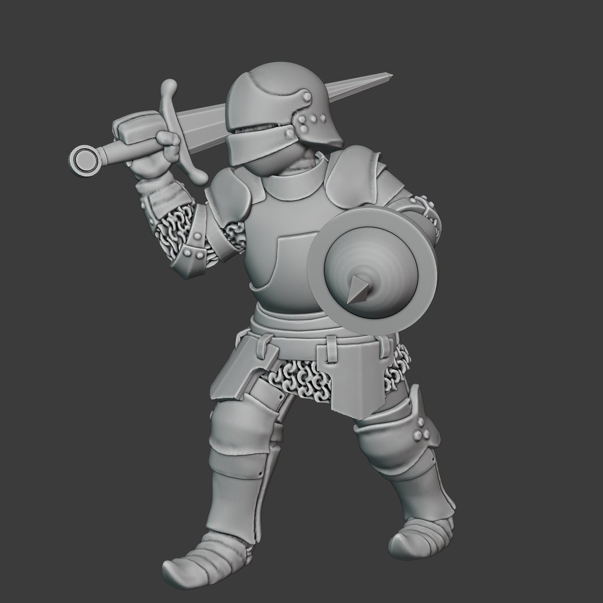 Knight. So far it's going well, but I don't have a resin printer so this'll be shelved until I am reminded of it again.
