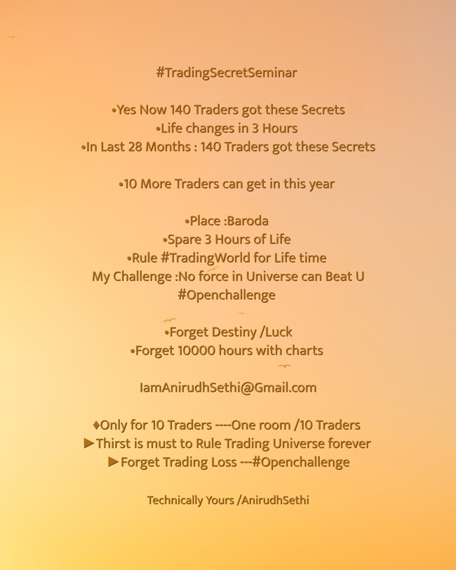 CHARTISKING's tweet photo. ๐จ Just 10 Seats Left โผ๏ธ
3 Hours. One Room. No Force in Universe Can Beat You.
#TradingSecretSeminar ๐ฅ
Baroda | #OpenChallenge
๐ฉ IamAnirudhSethi@gmail.com
#TradingMindset #RuleTheMarket https://t.co/aOGrT8zOln