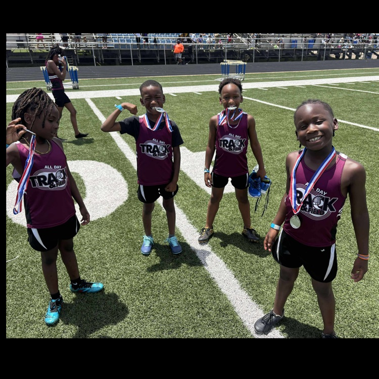 🏃‍♂️☀️ Summer track is heating up with the All Day Track and Field Club!

Shoutout to our 8U boys for bringing home 2nd place in the 4x100 relay! 🔥💪 Their speed, teamwork, and hustle are unmatched!

#AllDayTrack #SummerTrackSeason #NextGenAthletes #RelaySuccess #WildcatStrong