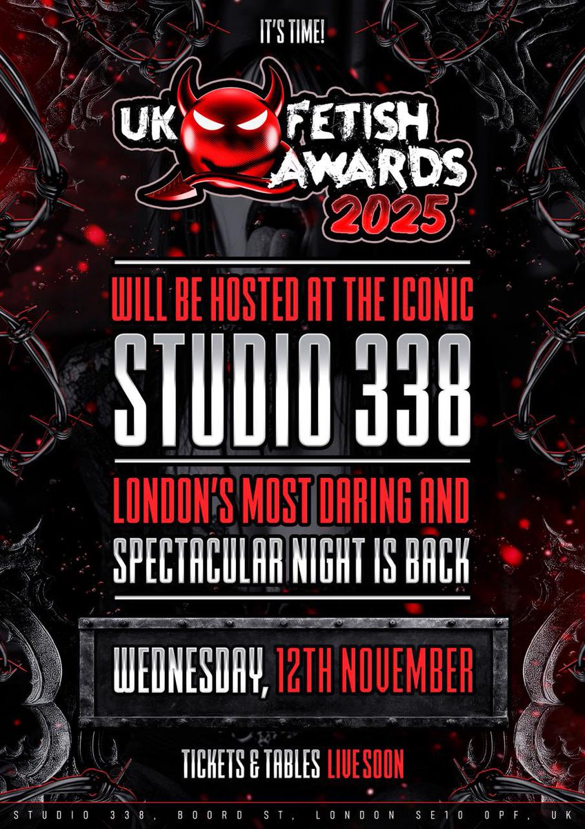 The next big event in your calendar! Register now <a href="/UkFetishAwards/">UK Fetish Awards 🇬🇧</a> #SaveTheDate