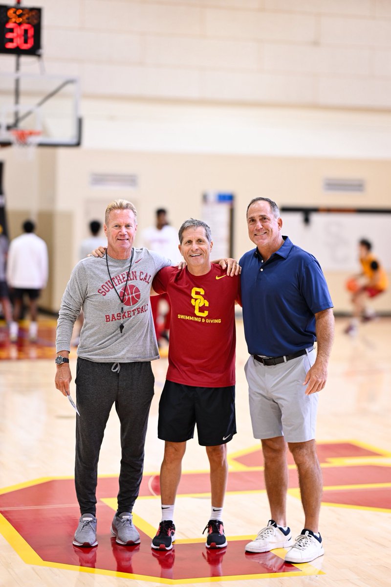 <a href="/Chris_Corchiani/">Chris_Corchiani</a> thanks for coming to <a href="/USC_Hoops/">USC Men's Basketball</a> practice and offering an inspirational message. Chris played for me in 1992. He is one of the greatest point guards in NCAA history and played in the <a href="/NBA/">NBA</a> for the <a href="/OrlandoMagic/">Orlando Magic</a>, <a href="/WashWizards/">Washington Wizards</a>, and <a href="/celtics/">Boston Celtics</a>.