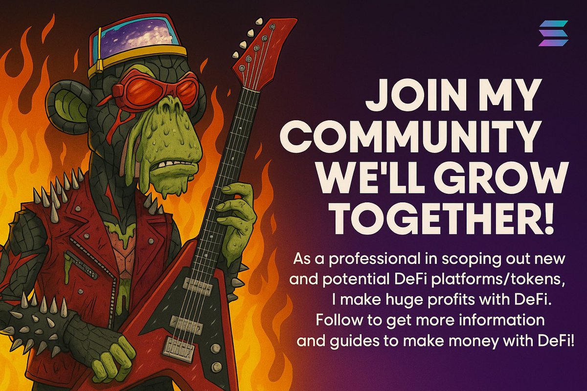 WagerWhizard's tweet photo. I don’t just play with fire, I profit from it.🔥
Join my community of DeFi Degens, Memecoin Hunters &amp; Alpha Seekers.
Follow for real gems, passive income plays &amp; early access to the next 100x.

#Solana #DeFi #CryptoAlpha #Memecoins #Next100x #HODLandEarn #SolanaSummer #Degens https://t.co/cEX0STqJ9S