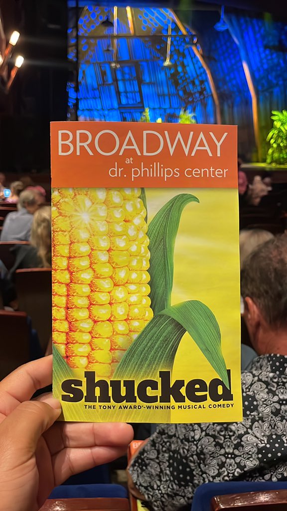 LOVING <a href="/Shucked_Musical/">Shucked</a> at <a href="/DrPhillipsCtr/">Dr. Phillips Center</a> tonight. Wow.