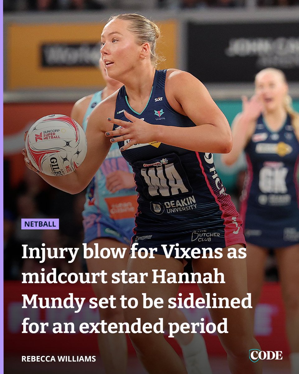 CODE Netball (@codenetball) on Twitter photo The Melbourne Vixens’ charge towards the Super Netball finals has been dealt a major blow. ✍️: <a href="/BecHeraldSun/">Rebecca Williams</a>
STORY | bit.ly/3TcA8C3 The Melbourne Vixens’ charge towards the Super Netball finals has been dealt a major blow. ✍️: <a href="/BecHeraldSun/">Rebecca Williams</a>
STORY | bit.ly/3TcA8C3
