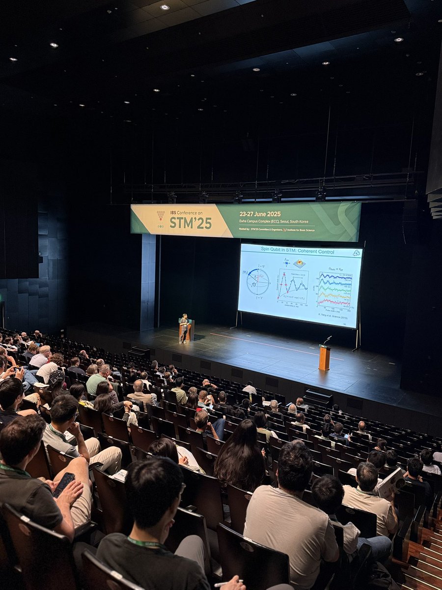 #STM25 Day 5!
Final plenary talk by QNS PI Soo-Hyon Phark 👏

<a href="/IBS_media/">IBS_media(기초과학연구원)</a> <a href="/EwhaWomansUniv/">이화여자대학교</a>