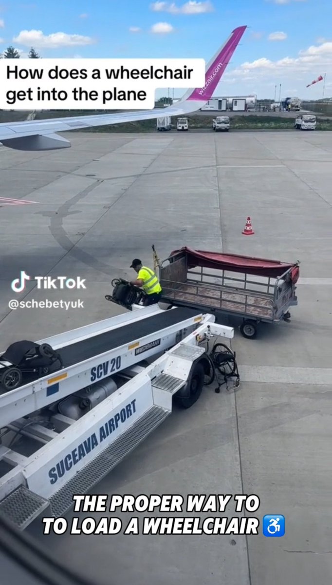 WheretoWheel's tweet photo. Amazing job loading wheelchair on airplane!♿️Above&amp;beyond! #wheelchair #... https://t.co/IV9oscAxUg via @YouTube. https://t.co/6y0OSrStUN