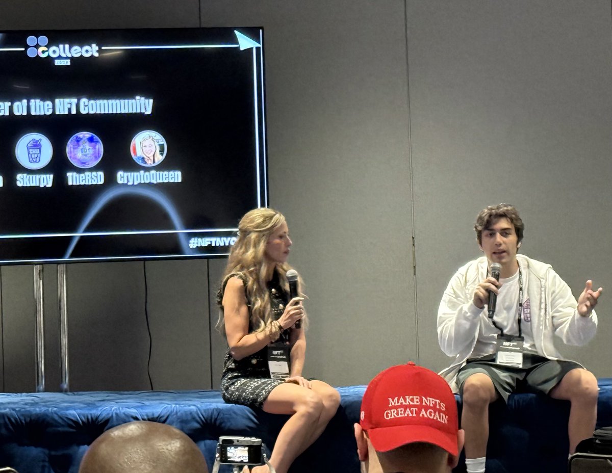 Queen1Crypto's tweet image. Just spoke at @NFT_NYC with @SkurpySocial about the incredible Power of NFT Communities! 🌟
Honored to represent @ShibWomen and @NFTCryptoChicks, showcasing how these beautiful groups empower, connect, and inspire. 💖
So proud to be part of this movement! 🚀