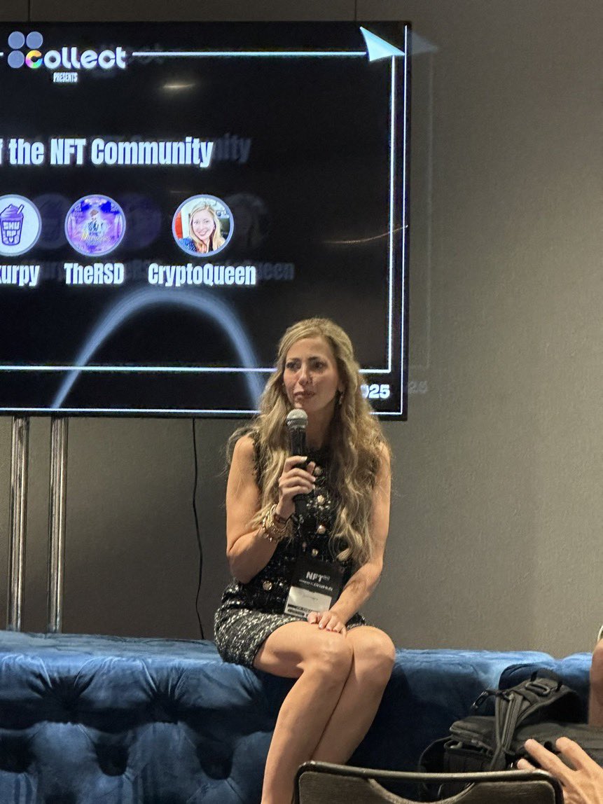 Queen1Crypto's tweet image. Just spoke at @NFT_NYC with @SkurpySocial about the incredible Power of NFT Communities! 🌟
Honored to represent @ShibWomen and @NFTCryptoChicks, showcasing how these beautiful groups empower, connect, and inspire. 💖
So proud to be part of this movement! 🚀