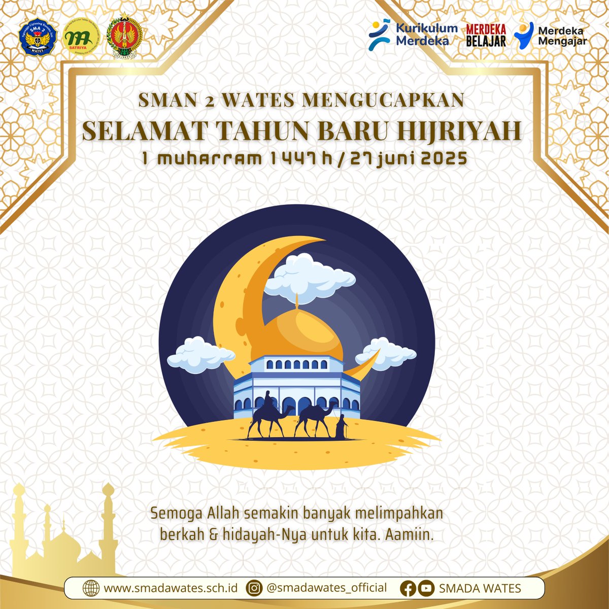 smadawates's tweet photo. Semoga tahun 1447 Hijriyah ini kita semakin banyak mendapat rezeki dari Allah SWT, Tuhan Yang Maha Esa. Selamat tahun baru hijriyah 1447. https://t.co/PAyhfr4djJ