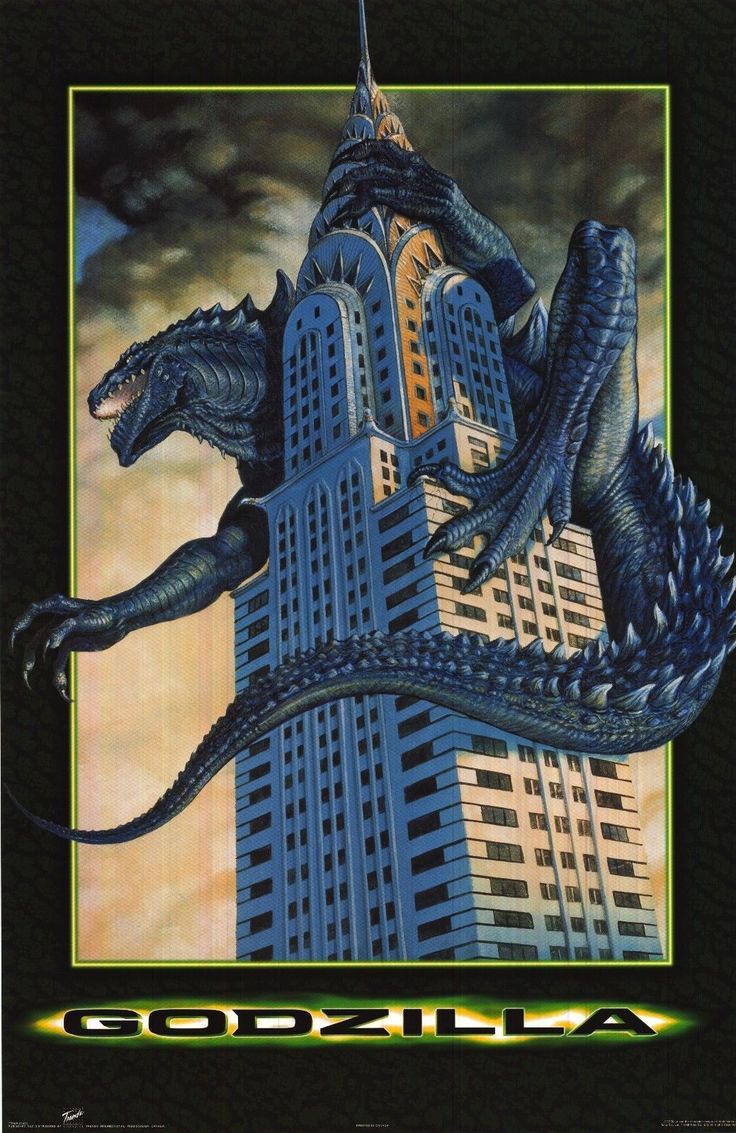 Godzilla_shots's tweet photo. Promotional artwork for GODZILLA(1998) https://t.co/VqdmLqiDVU