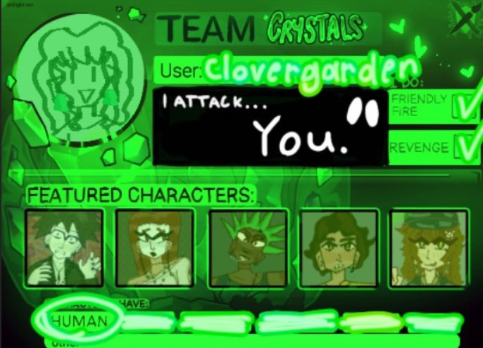 cllovergarden's tweet image. artfight.net/~clovergarden heres my card follow me or whatever AGH- NOOOO FUCK I DROPPED IT IN THE SLIME MY CHARAVTERS NOOO NOOOOOOO