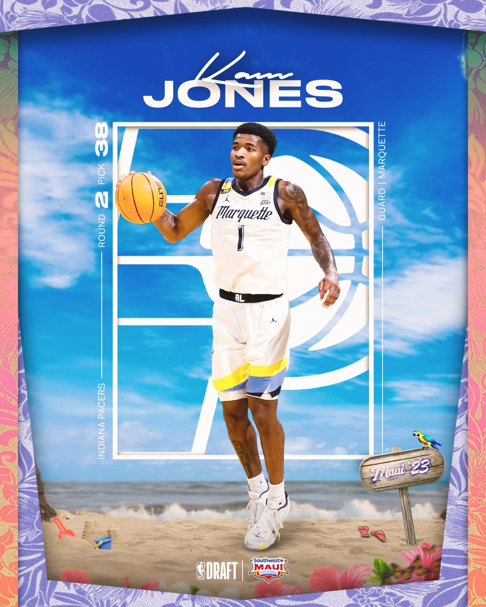 Southwest Maui Invitational (@mauiinv) on Twitter photo He is that guy! 👏
Kam Jones is ready to make big noise for the <a href="/Pacers/">Indiana Pacers</a>!🏀#NBADraft He is that guy! 👏
Kam Jones is ready to make big noise for the <a href="/Pacers/">Indiana Pacers</a>!🏀#NBADraft