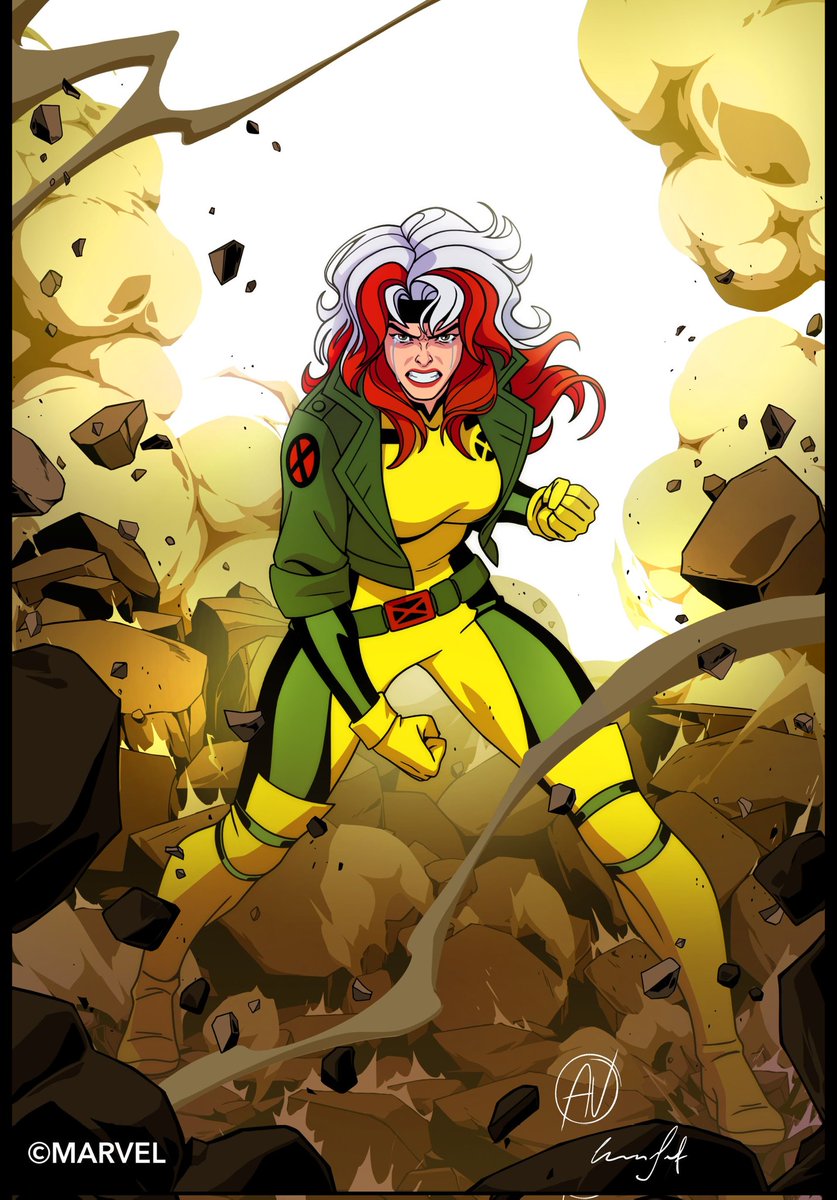 I really enjoyed working on this Rogue variant cover!  Huge thanks to Chris Graf (FX and Background) for the amazing work! 
Uncanny X-Men #16
Available now!
#xmen97