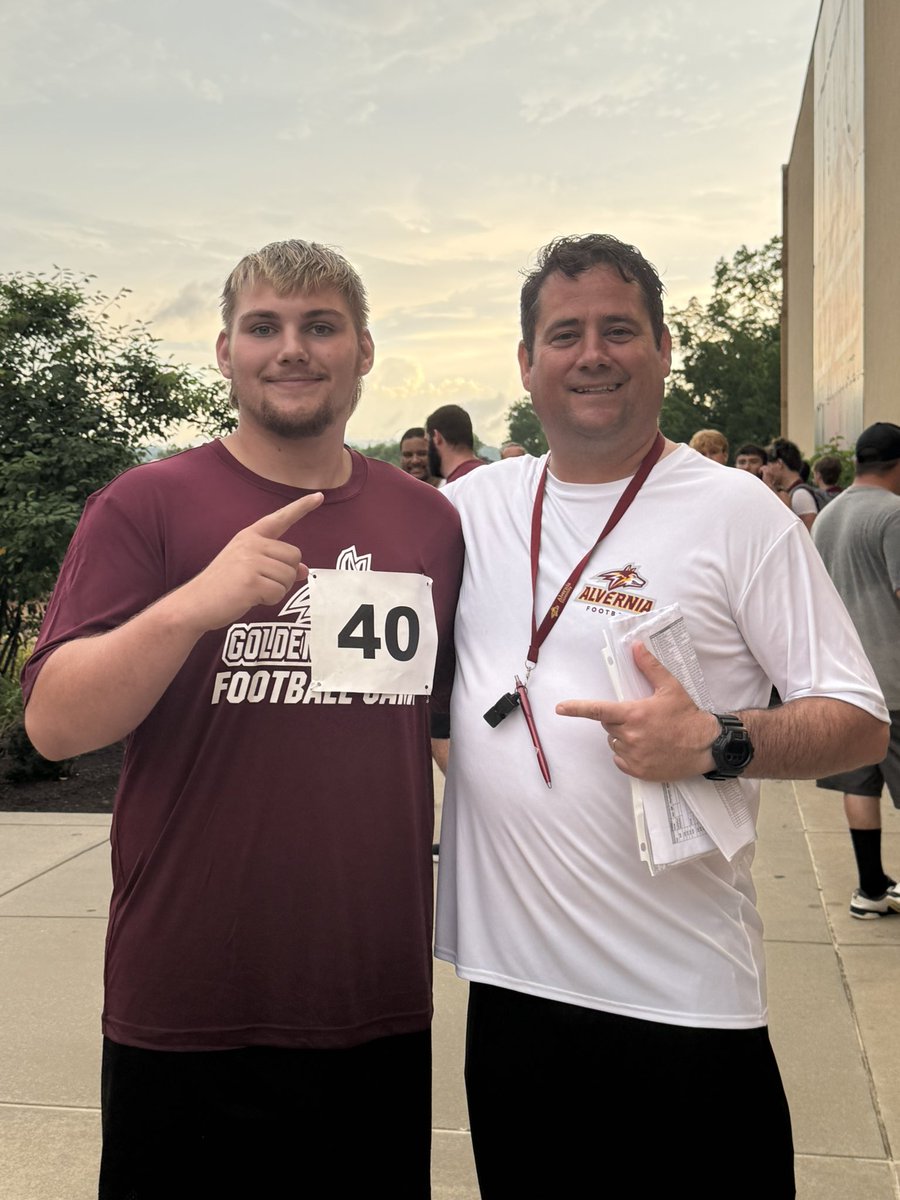 drewsutton43's tweet image. Bummed out the @AlverniaFB camp got canceled because of the rain, but it was great to see @CoachAzz and @CoachJWaters_
@Wolves_CoachAB @CoachAGuerrero @CoachDmatt56
@QACHS_Football @Coach__Mooney @jbmandes @AikinBrian