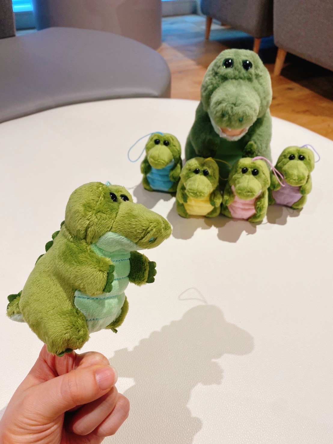 〈コンプリート〉ワーリー（Wally)フィンガーパペット〜ぽんぽんいろいろ〜 🐊ワーリー速報👾】 本日！ナムコ様よりワーリーの限定プライズ