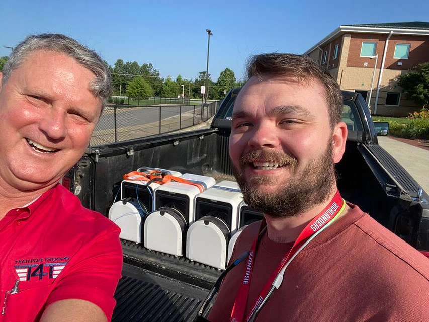 A big thank you to #Goochland County Public Schools, Bruce Watson, &amp; Bryan Tate for donating 3D printers to #TechForTroops! Your generosity helps us empower veterans community. Visit our website to learn how you can donate your old tech to us!  #MilitaryCommunity #Nonprofit