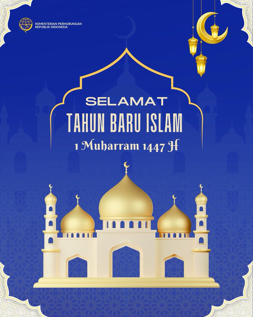 Kementerian Perhubungan mengucapkan selamat menyambut Tahun Baru Islam 1447 H.

Semoga semangat tahun baru ini menjadi inspirasi untuk terus bergerak maju dalam membangun layanan transportasi yang selamat, aman, dan berkelanjutan bagi seluruh masyarakat.

#MenghubungkanIndonesia