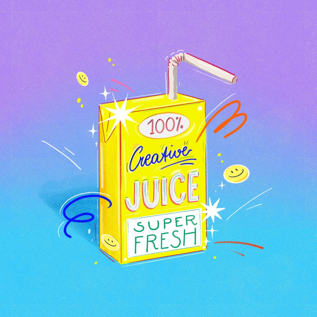 Get some fresh, creative juice!🧃
•
Look at this vibrant art from Carina Lindmeier, made using #AdobeFresco. What is inspiring your illustrations? Comment below!
•
🎨: Carinalindmeier on IG