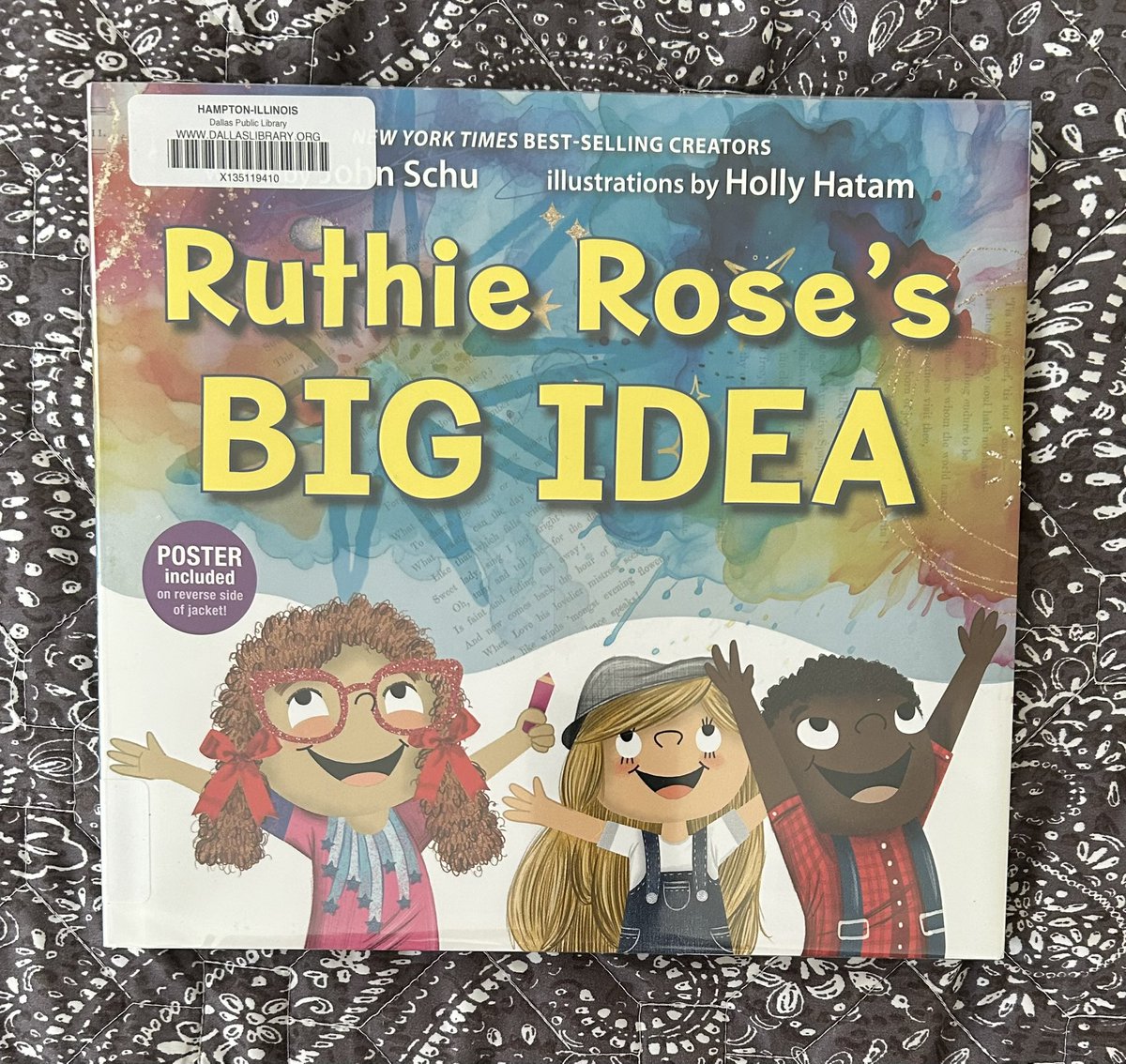 Bethe Marie Lehman (@bethebooks) on Twitter photo Love the light bulb that Ruthie Rose wakes up with - her big beautiful idea! Love all the support she gets from her school community, love the support for her school library and poetry. Love the end pages. Lots to love! <a href="/MrSchuReads/">John Schu</a> <a href="/hollyhatam/">holly hatam</a> <a href="/DISD_Libraries/">Dallas ISD Libraries</a> #bookaday Love the light bulb that Ruthie Rose wakes up with - her big beautiful idea! Love all the support she gets from her school community, love the support for her school library and poetry. Love the end pages. Lots to love! <a href="/MrSchuReads/">John Schu</a> <a href="/hollyhatam/">holly hatam</a> <a href="/DISD_Libraries/">Dallas ISD Libraries</a> #bookaday