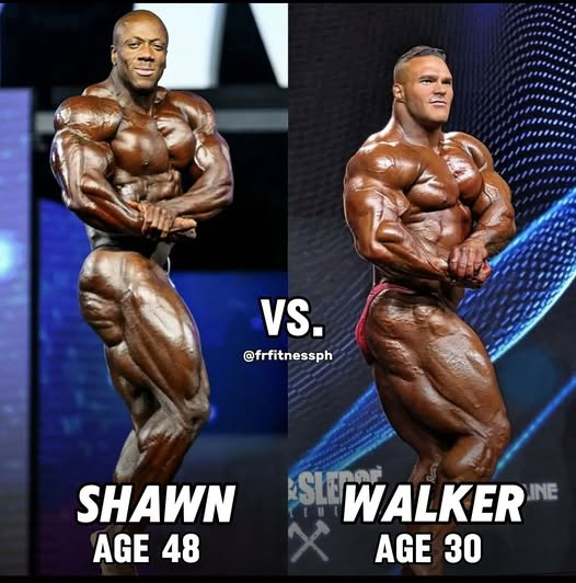 FitnessModelsL1's tweet photo. Shawn vs. Walker — age is just a number when you're this jacked! 🔥
Who you got? 👀🏆
 #Bodybuilding #LegendsVsNewGen #frfitnessph #openbodybuilding #fitnessindustry #sidechest https://t.co/qYuecu0EMQ