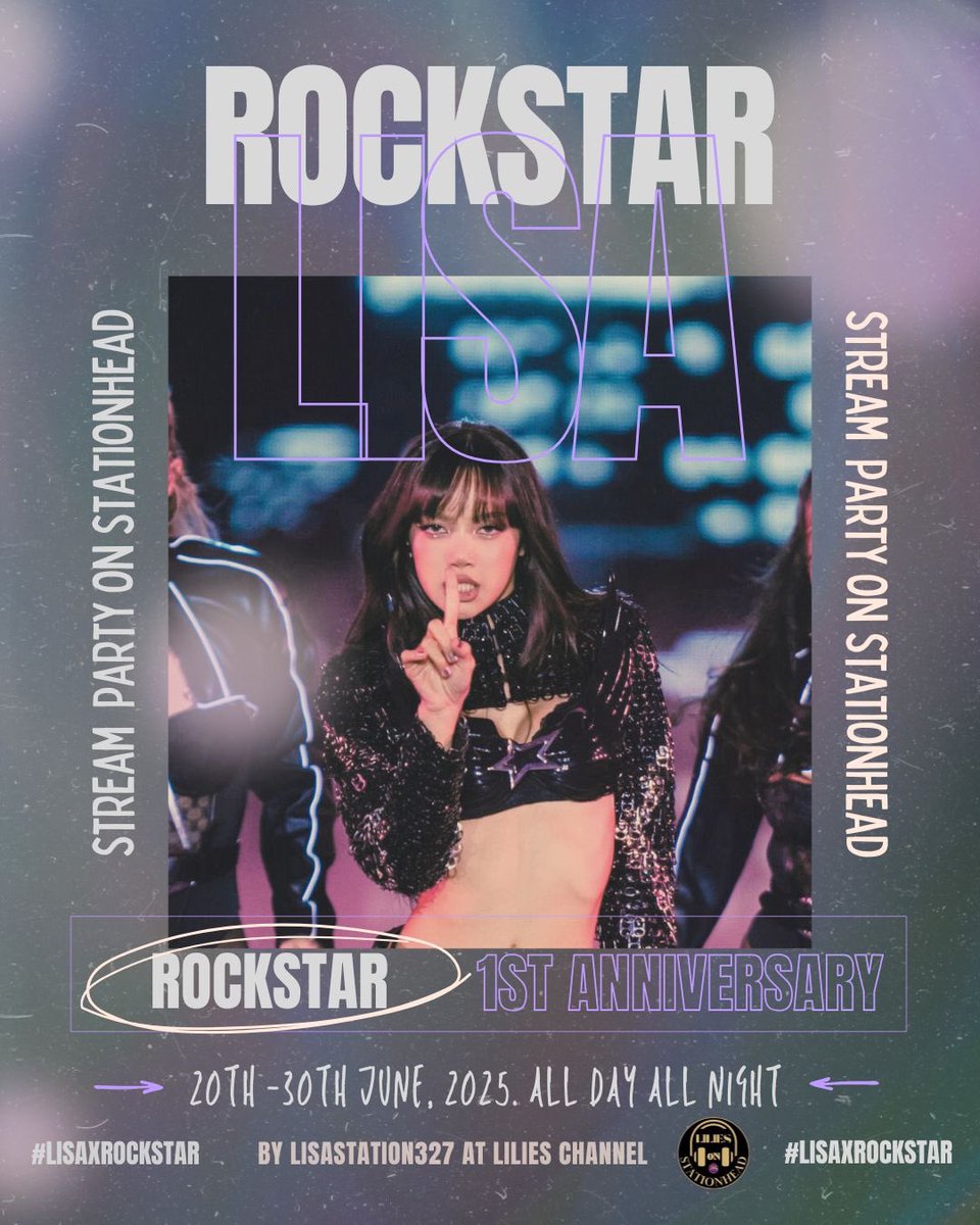 Lilies Home (@lilieshome_) on Twitter photo Let’s celebrate stream party the ROCKSTAR 1st anniversary at LILIES Channel by <a href="/lisastation327/">LILIES STATIONHEAD</a> right now on live streaming 24/7 for serve you guys!
Link to join:
🔗 stationhead.com/c/lilies
ROCKSTAR 1ST ANNIVERSARY
#LISAxROCKSTAR Let’s celebrate stream party the ROCKSTAR 1st anniversary at LILIES Channel by <a href="/lisastation327/">LILIES STATIONHEAD</a> right now on live streaming 24/7 for serve you guys!
Link to join:
🔗 stationhead.com/c/lilies
ROCKSTAR 1ST ANNIVERSARY
#LISAxROCKSTAR