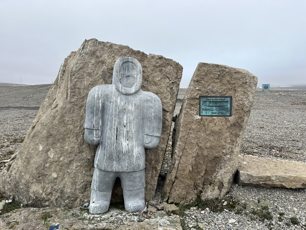 The GAC #NorthernTour25 has reached its northernmost point, #ResoluteBay, NU! We were briefed on the work of <a href="/NRCan/">Natural Resources</a> Polar Continental Shelf Program (PCSP) and #CAF Arctic Training Centre, heard stories from Inuit community members and visited monument for High Arctic exiles.