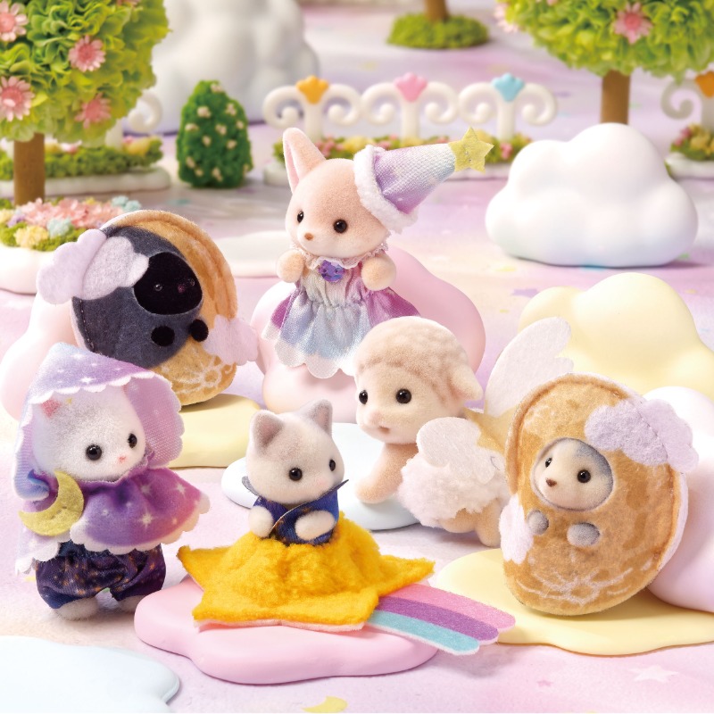 SylvanianEC_JP's tweet photo. ／
📣𝕆𝕣𝕚𝕘𝕚𝕟𝕒𝕝 ℕ𝕖𝕨 𝕀𝕥𝕖𝕞
＼

本日より予約開始🆕‼️
大人気のどきどきコレクション最新作✨

なにが出るかお楽しみ🎵ほしぞらをイメージしたコスチュームを着た赤ちゃんたち🌌
『どきどきコレクション -ミルキーウェイ-』

発売：7/4(金)